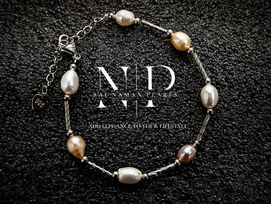 S.SILVER PEARL BRACELET