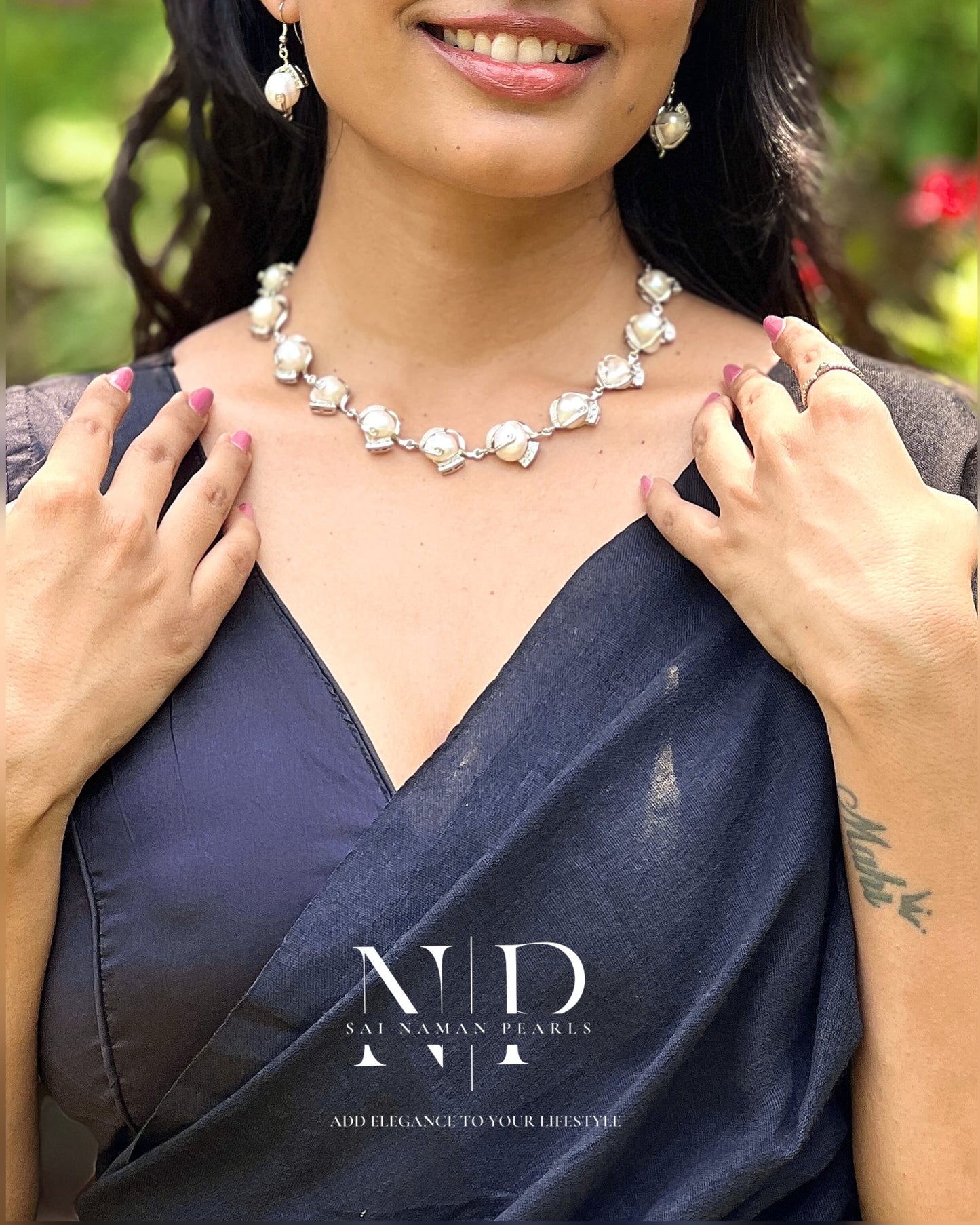 925 SILVER RAW PEARL SET ( influencer mahima gandhi's fav )